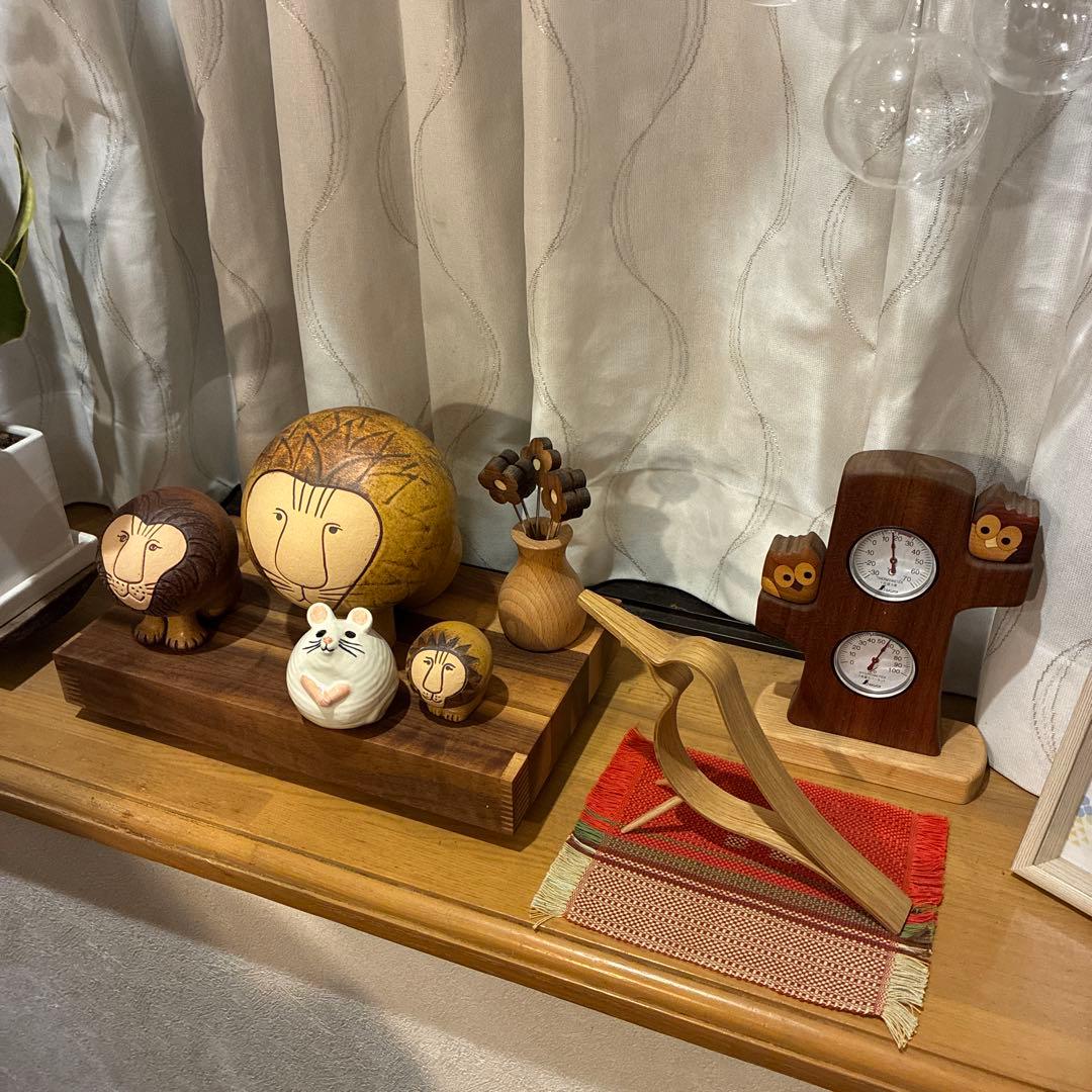 リサラーソン　3匹のねずみ　超希少　置物　限定カラー　ネズミ　グスタフスベリ