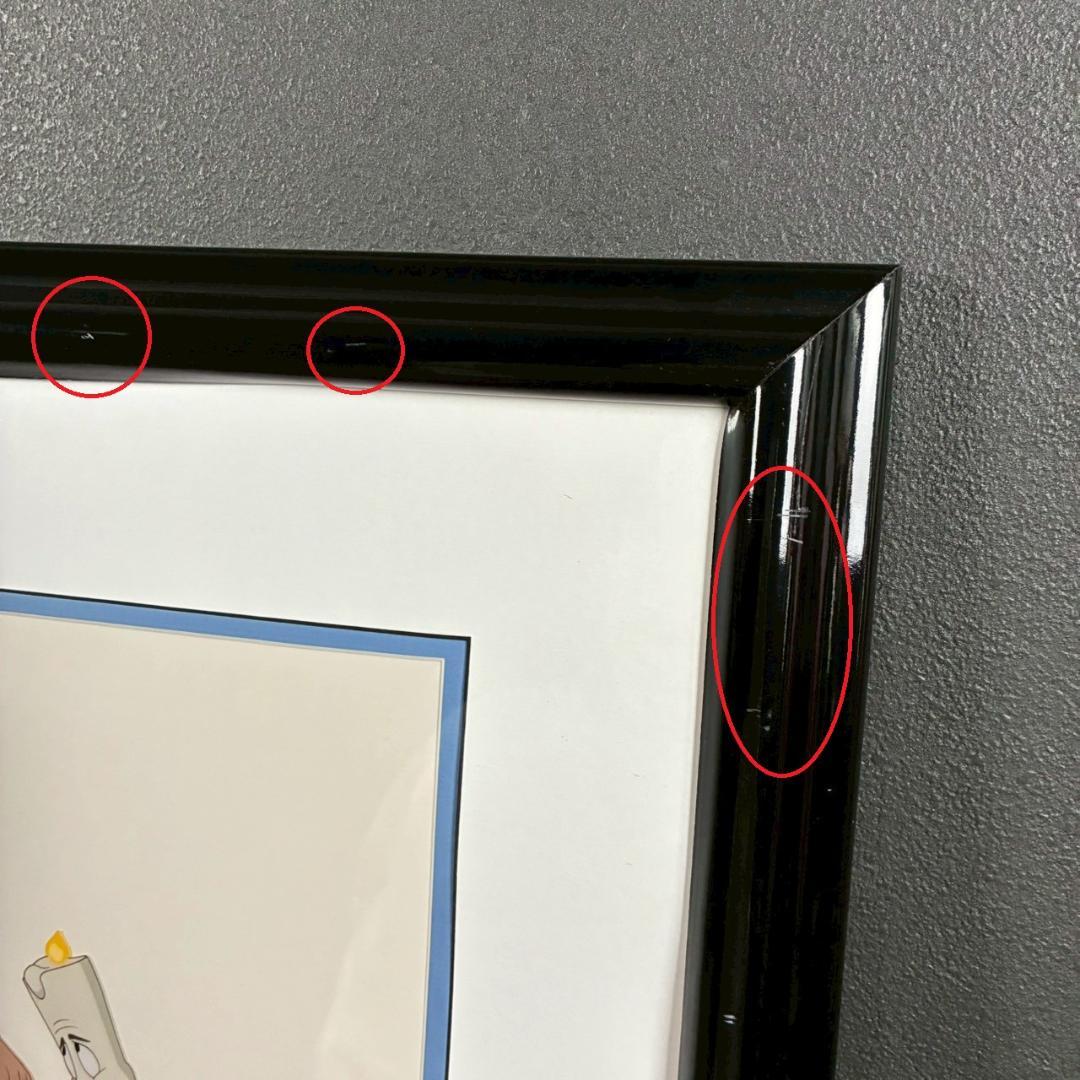 Disney ディズニーセル画「美女と野獣」保証書有 アニメーション