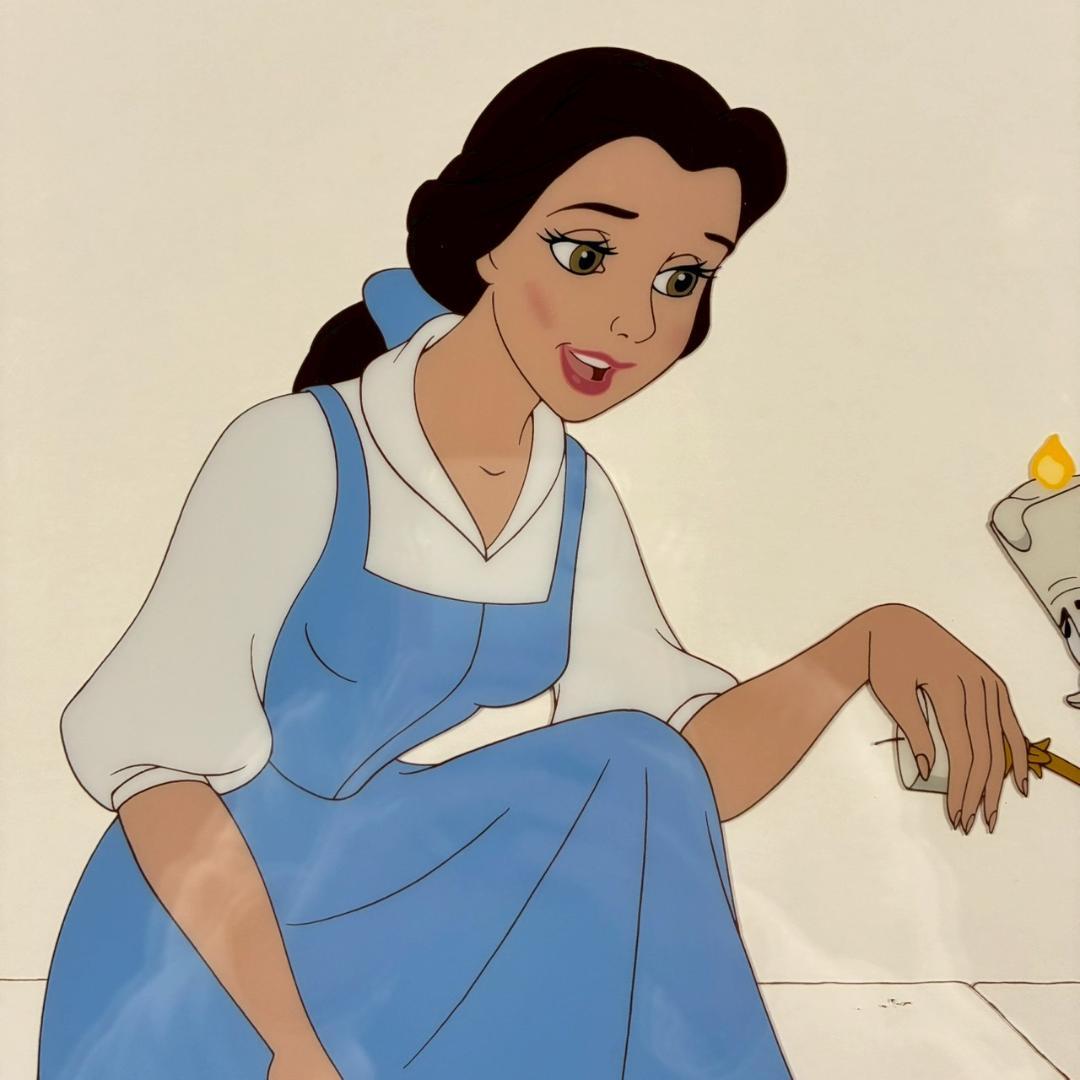 Disney ディズニーセル画「美女と野獣」保証書有 アニメーション