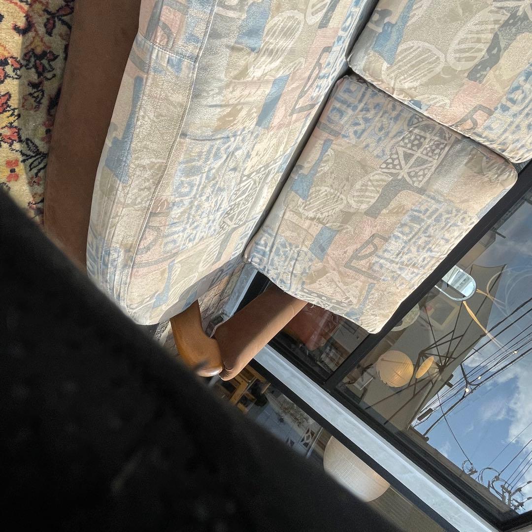 ラブソファ　ソファ2人用　総柄　おそらくチターノ