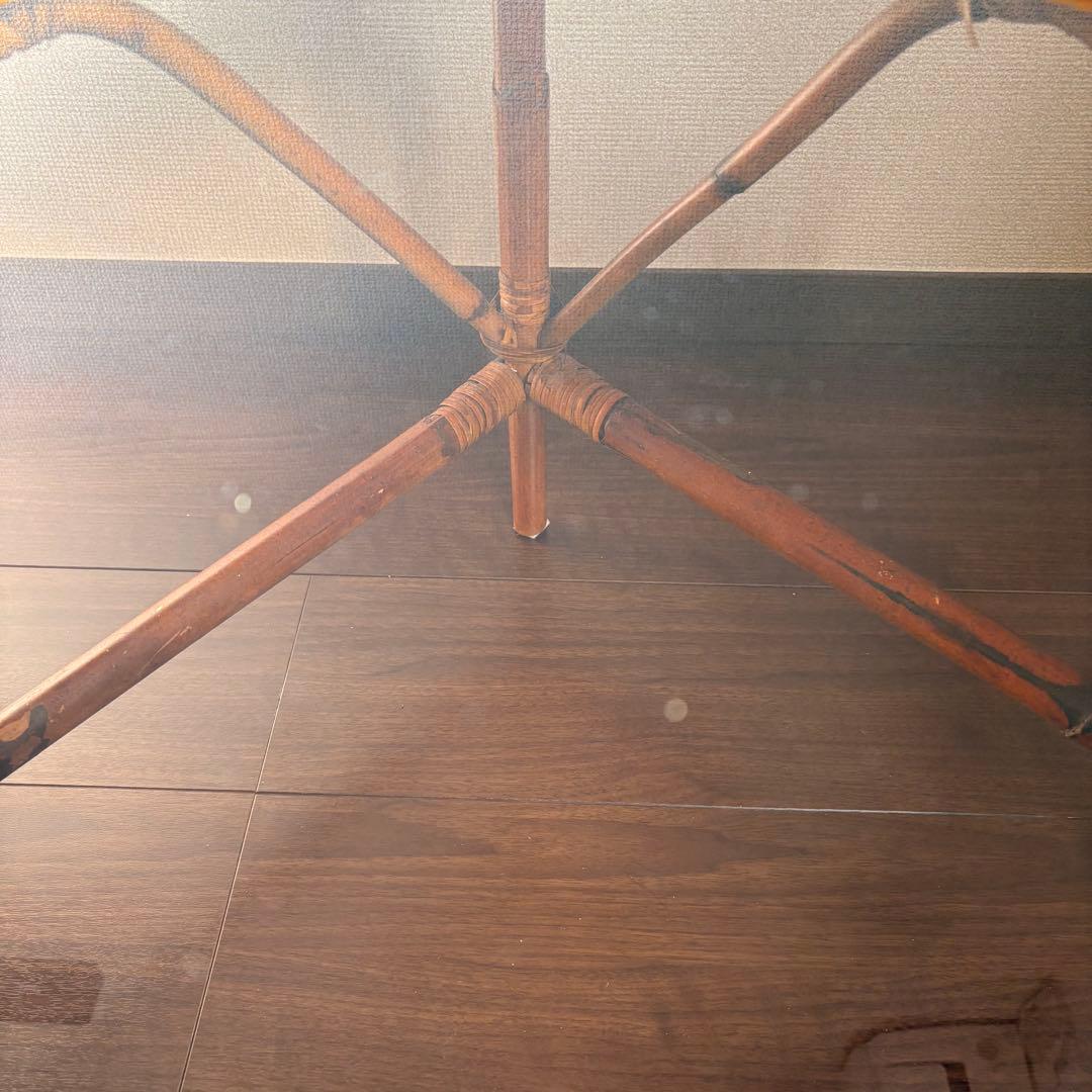 ラタン　コーヒー　テーブル　tiiki Hawaiiana ヴィンテージ　ハワイ