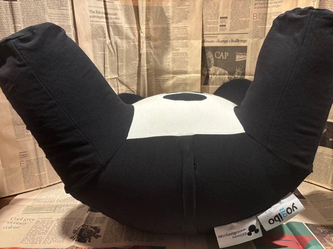 完売品希少☆Yogiboヨギボーディズニー サポート　ミッキービーズクッション