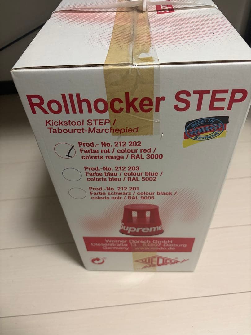 新品 Supreme / Wedo Step Stool Red