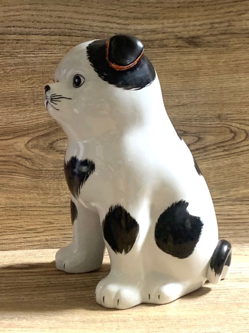 昭和レトロ　九谷焼　長峰　犬の置物　希少　激レア　ヴィンテージ品