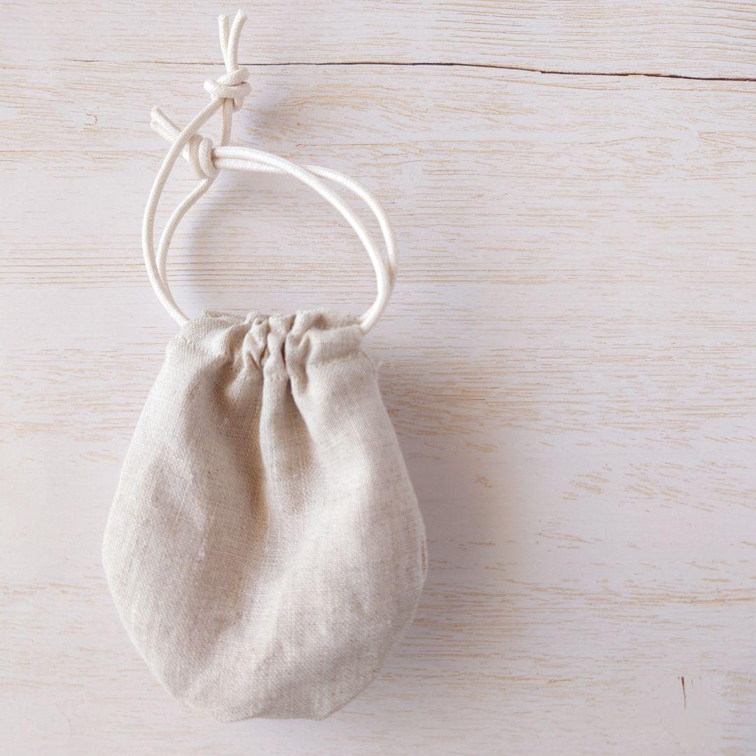 ちっちゃな巾着サシェ/詰替タイプ【フラワーリース】