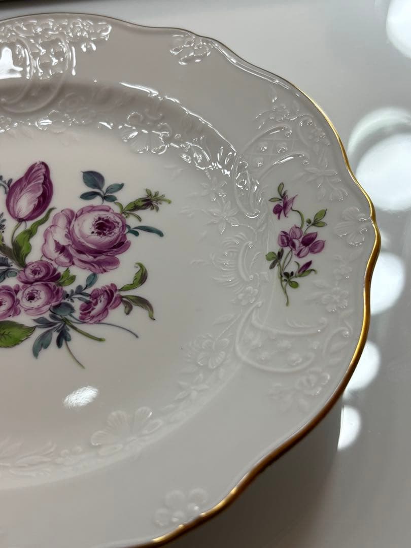 新品未使用品　マイセン陶磁器皿　18cm