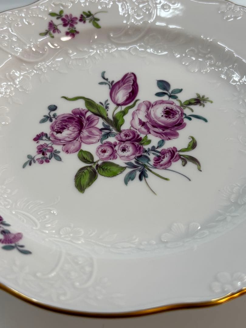 新品未使用品　マイセン陶磁器皿　18cm