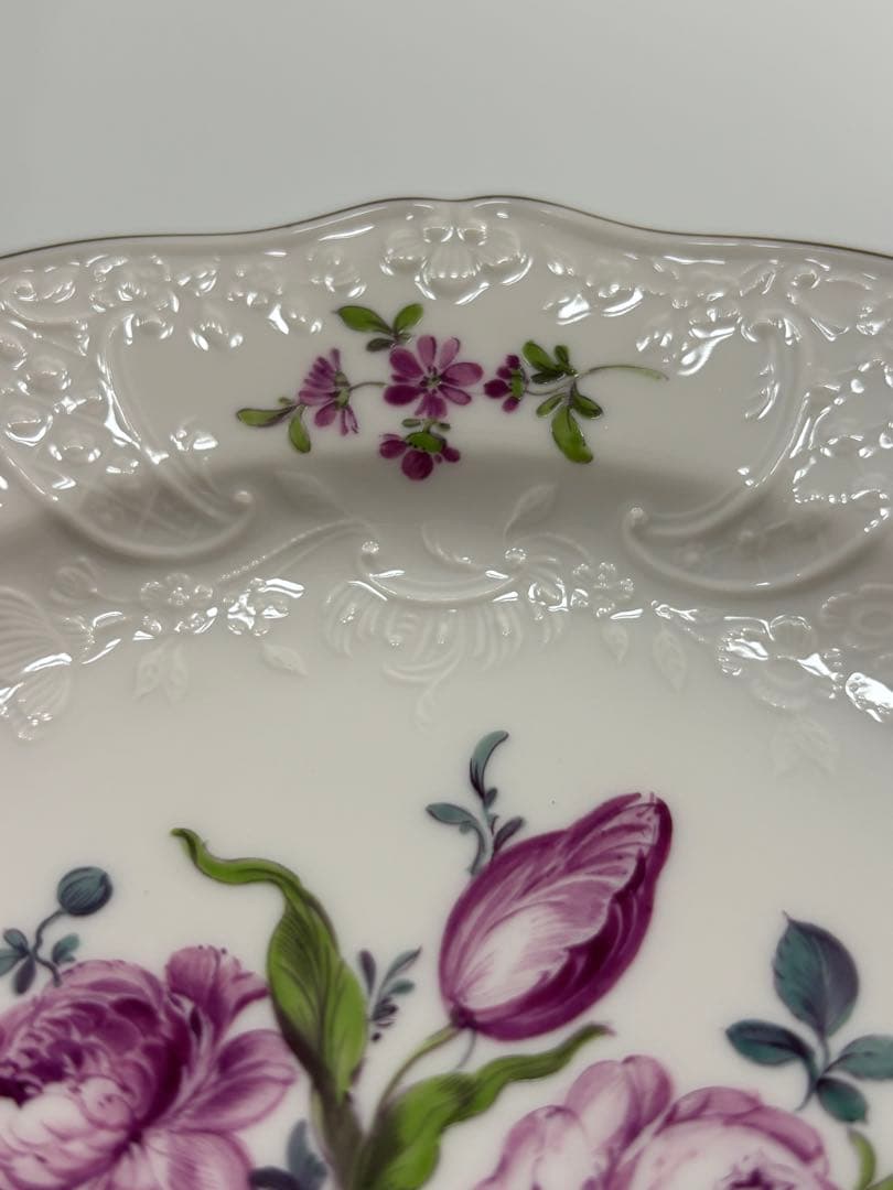 新品未使用品　マイセン陶磁器皿　18cm