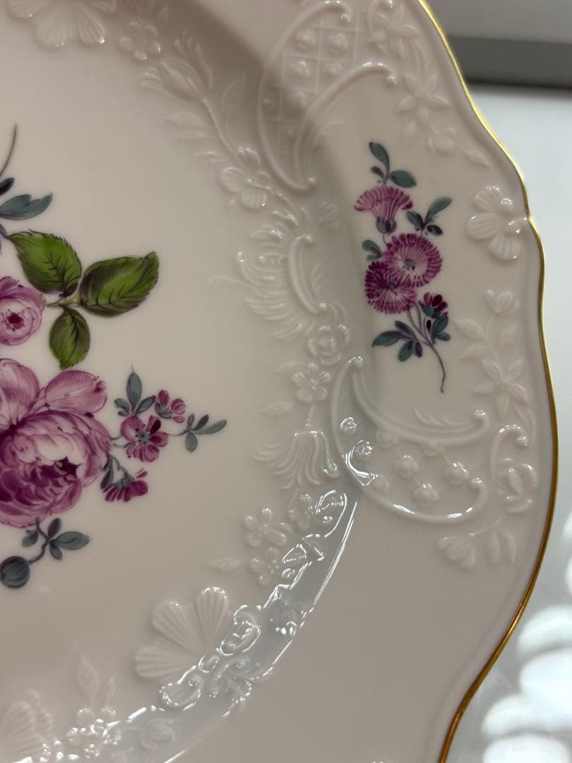 新品未使用品　マイセン陶磁器皿　18cm