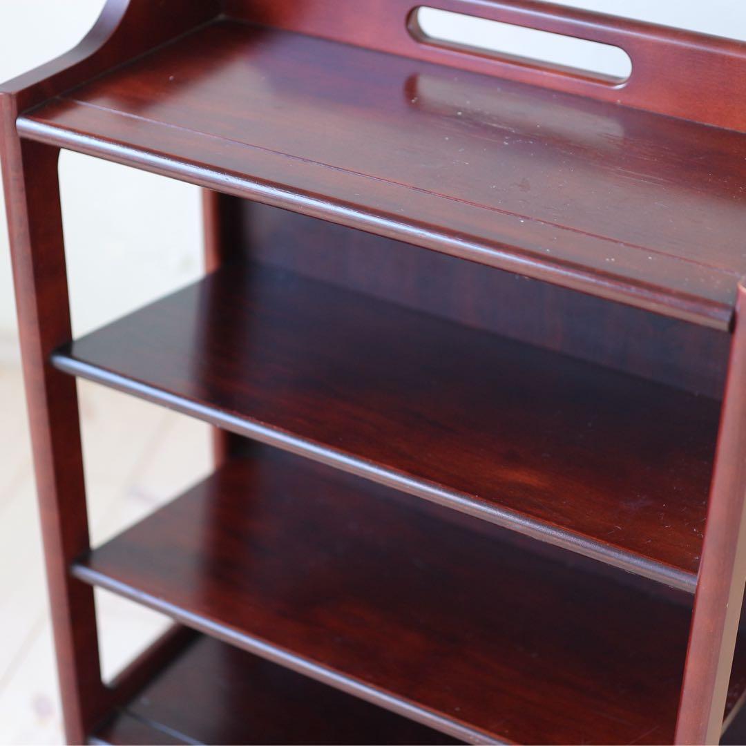 Karimoku / カリモク家具　ダークブラウン木製4段シェルフ