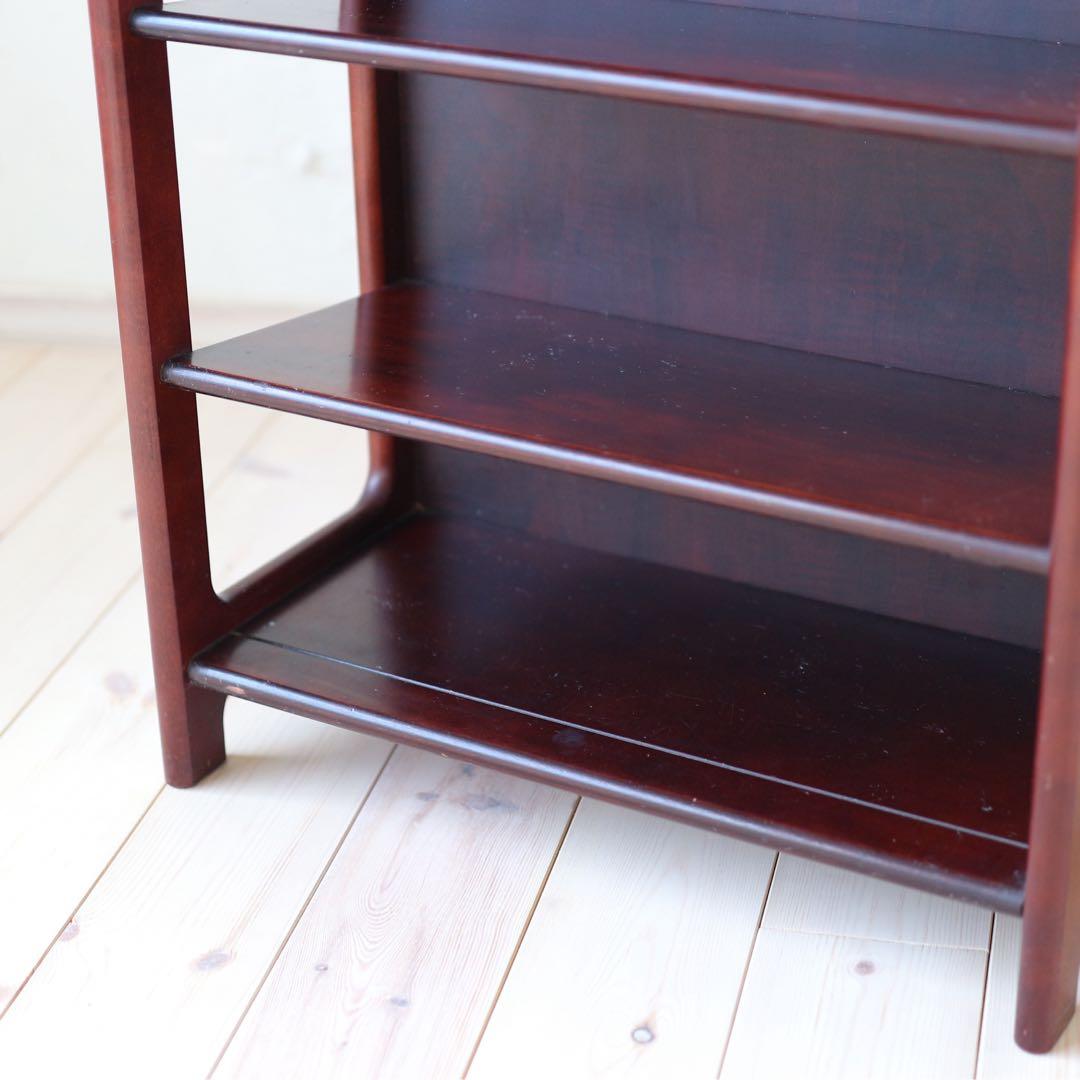 Karimoku / カリモク家具　ダークブラウン木製4段シェルフ