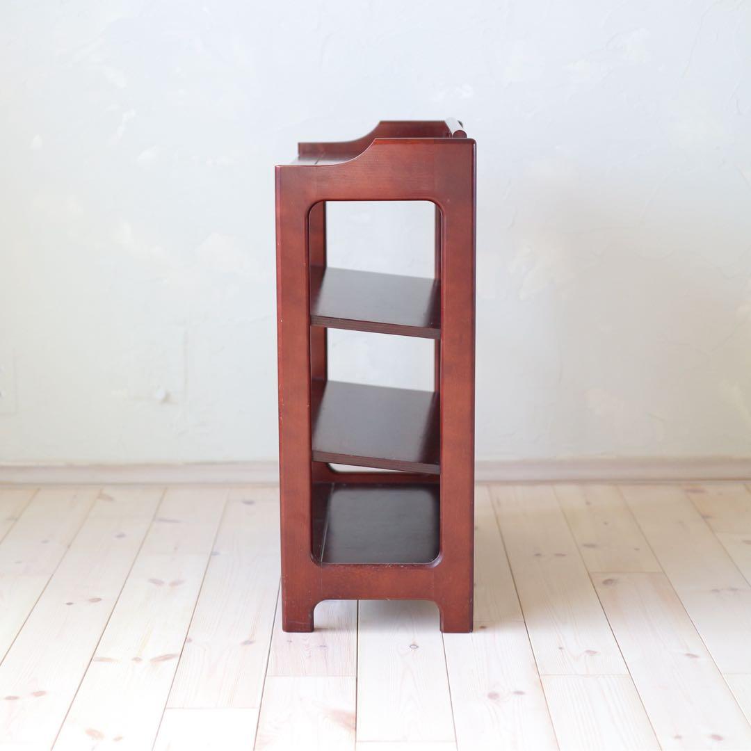Karimoku / カリモク家具　ダークブラウン木製4段シェルフ
