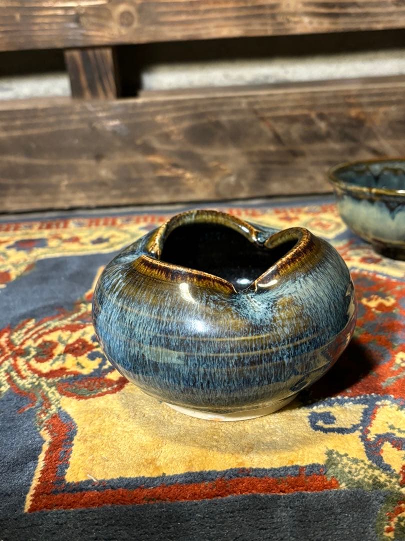 【希少】【箱入り未使用】　北海道　こぶ志焼　文色窯　小鉢　深皿セット！