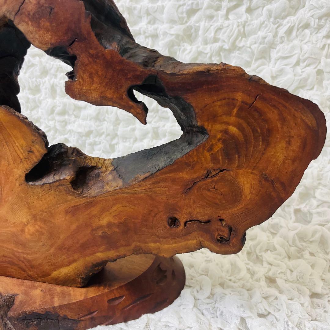 欅けやき 天然木 インテリア 和室置物一枚板 玄関飾りオブジェ衝立 昭和レトロ