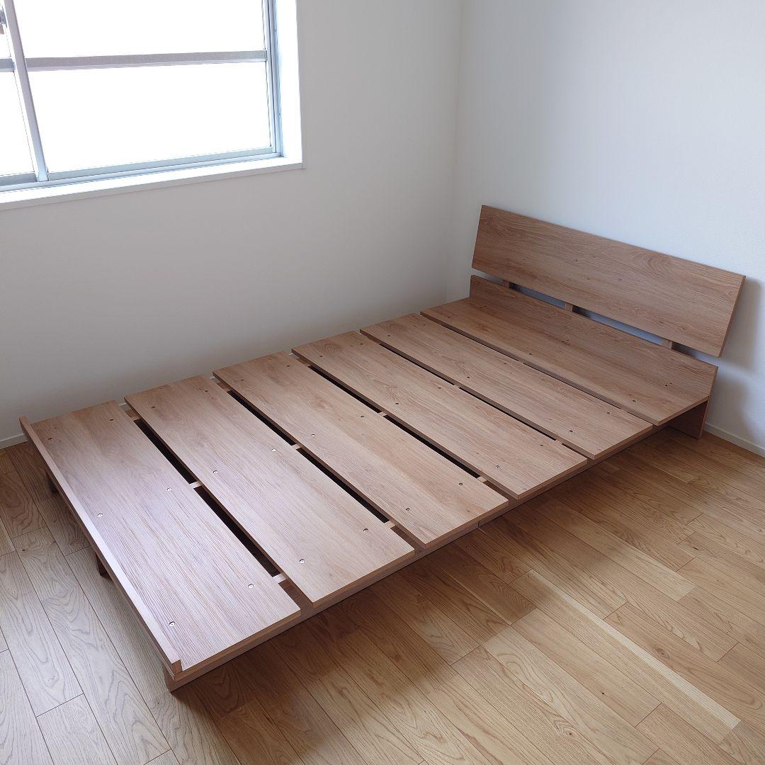 【世田谷区引取限定】LOWYA シングル ベッドフレーム シャビーナチュラル