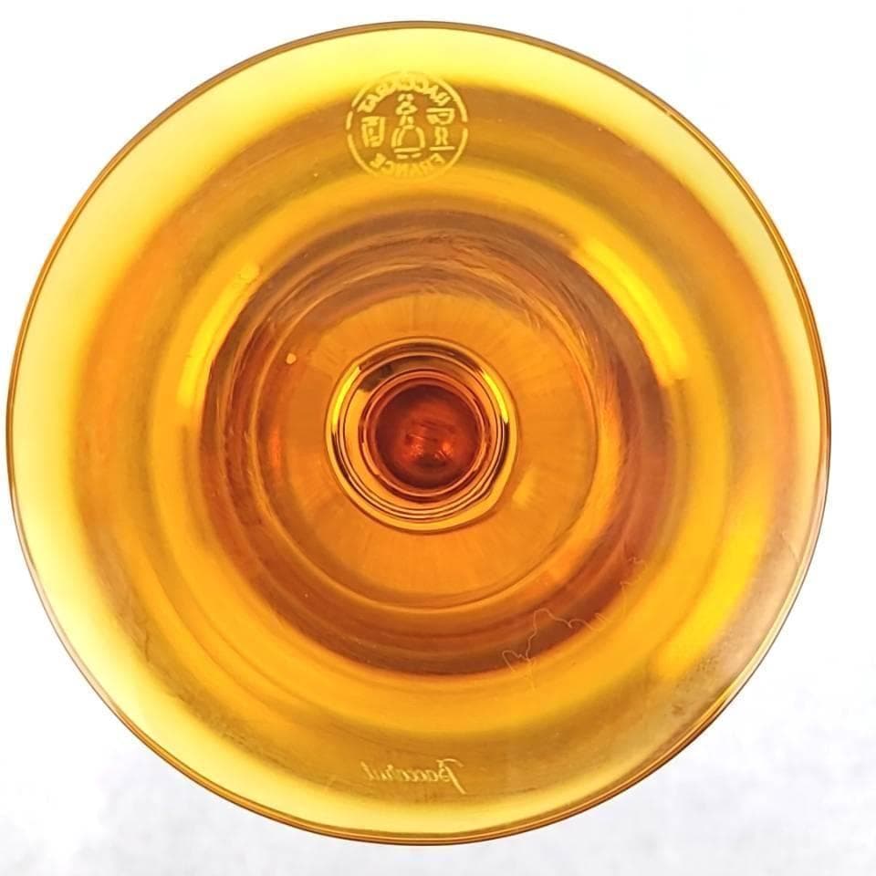 ▽美品▽バカラ　ベガ　キャンドルスタンド　ろうそく立て　箱つき　アンバー 9