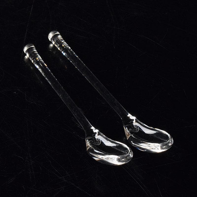 Baccarat　バカラ　クリスタルガラス　スプーン　２点　箱付　M　R8317