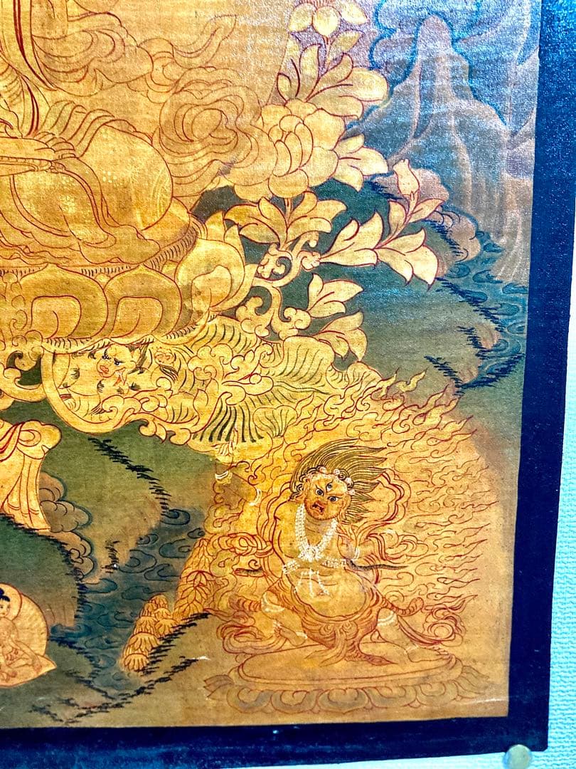 チベット　曼荼羅　マンダラ　仏画　密教(1) タンカ　掛軸　観音　菩薩　如来