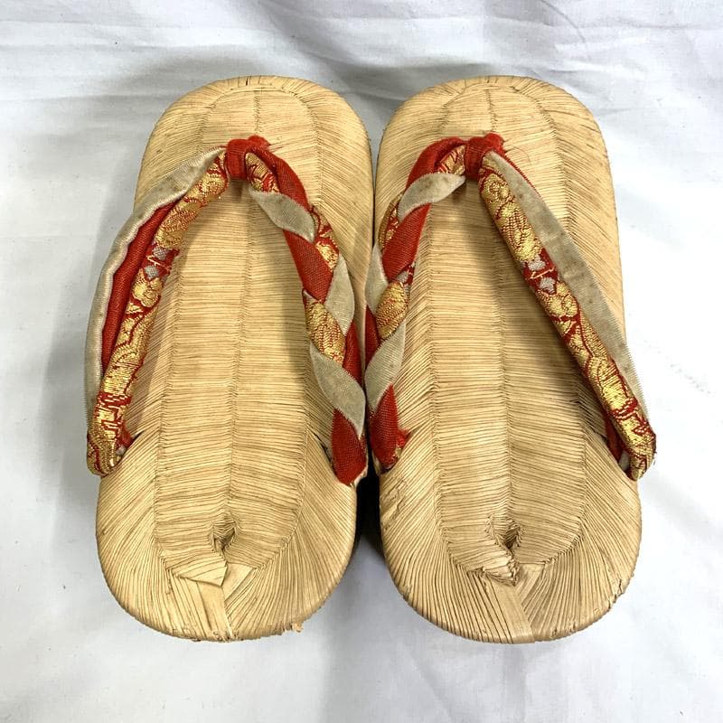 505ag39■七五三 7歳 こっぽり/ぽっくり/おこぼ 本畳表 草履■良好