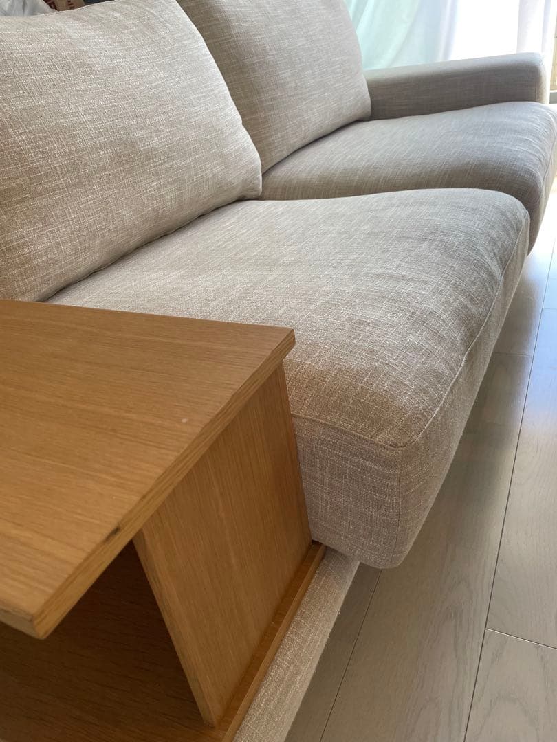 ACTUS BUILD ソファ（バッククッション＋1アーム+ウッドアーム）