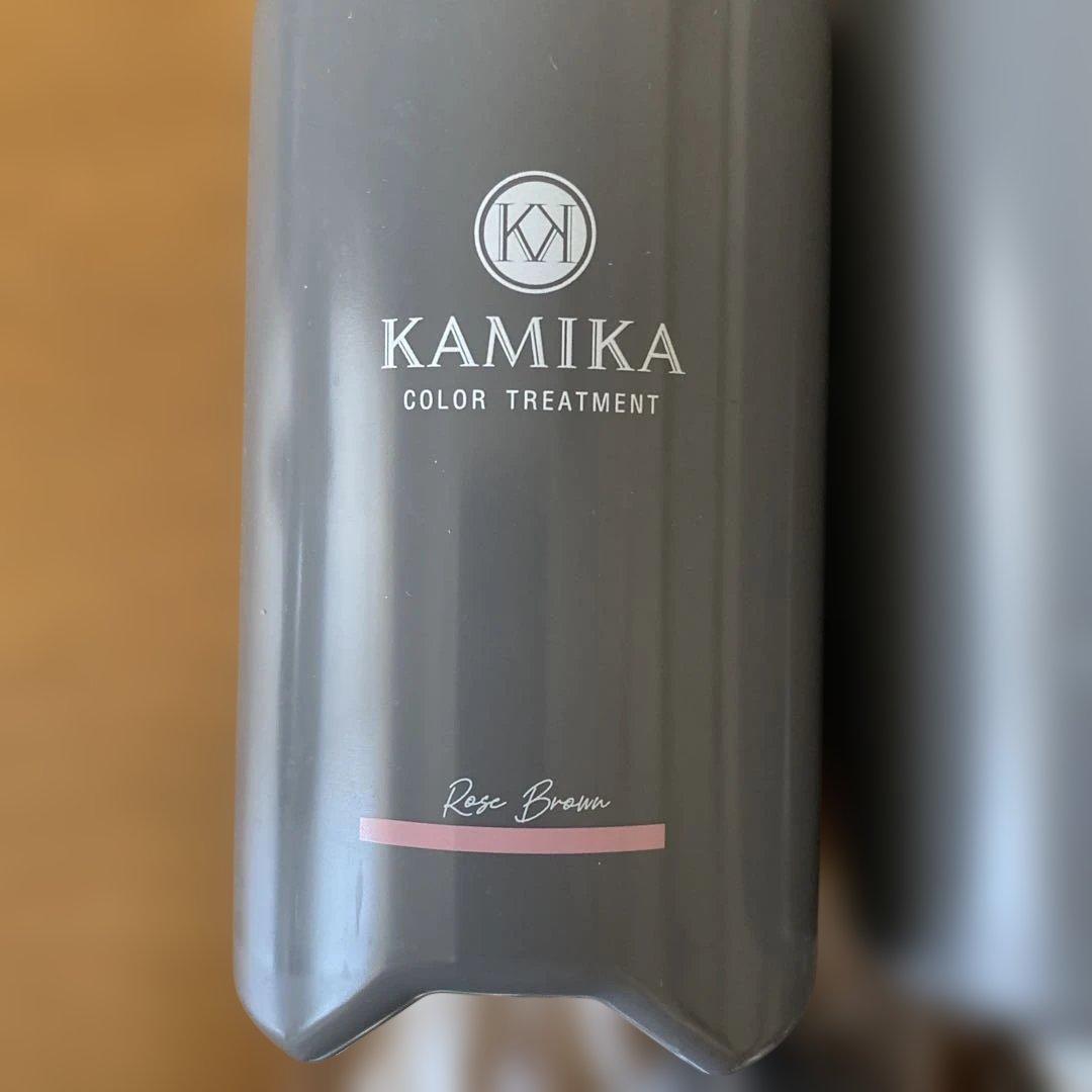 KAMIKA 白髪染めカラートリートメント　ローズブラウン系　3本セット