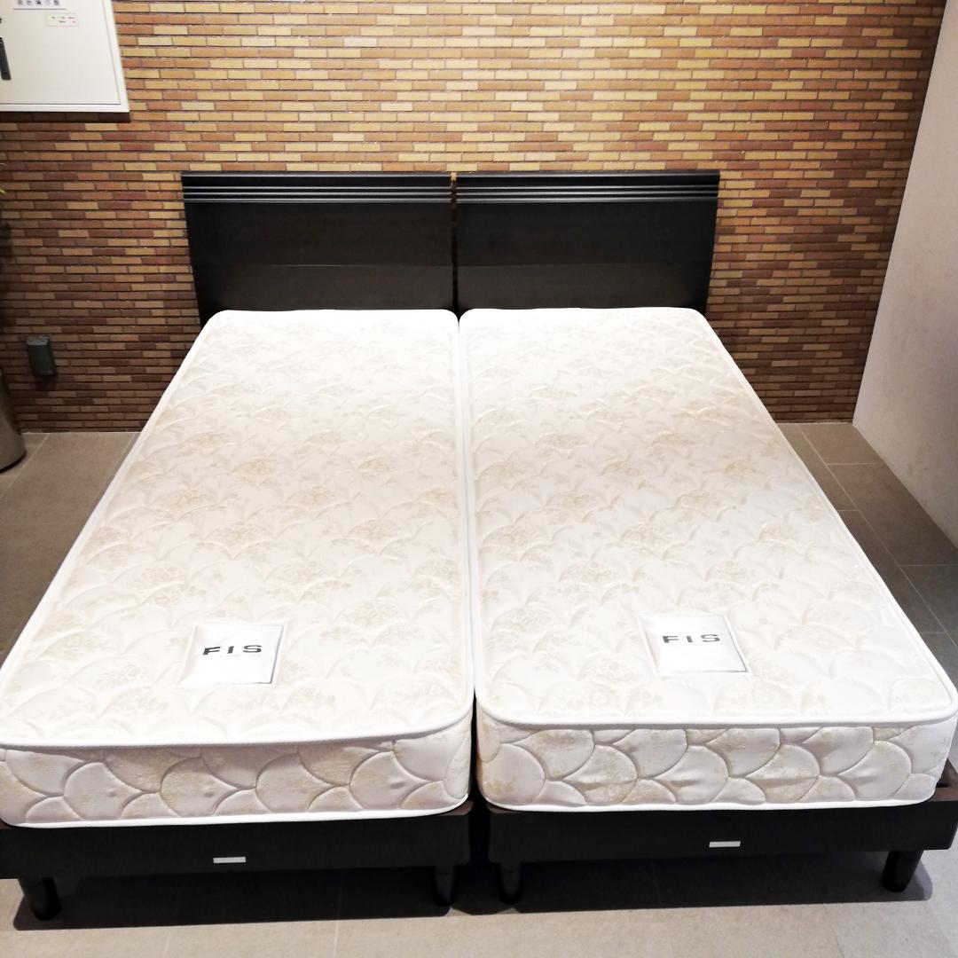 ◇美品　FIS / 藤栄　マットレスのみ　セミシングルサイズ ×２