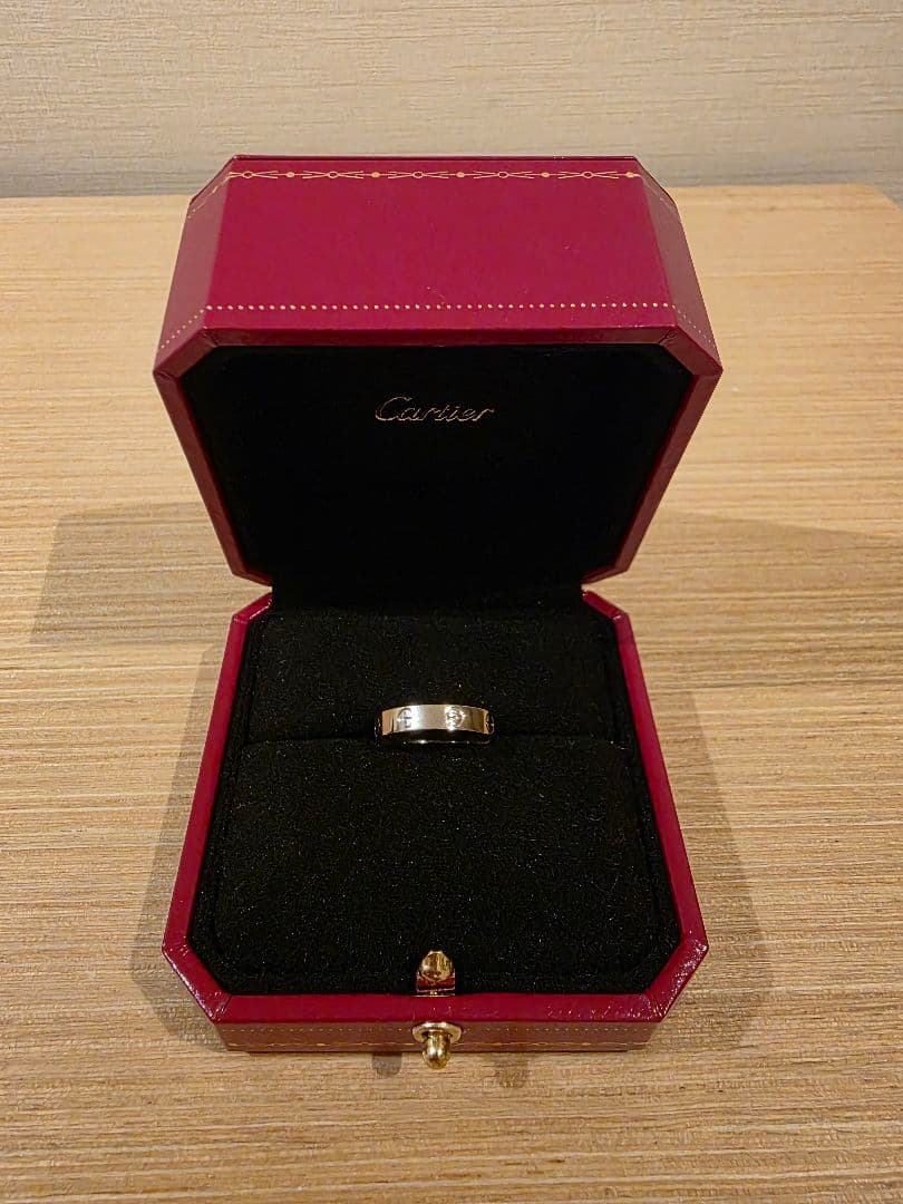 ​【未使用】カルティエ C ドゥ カルティエ ウェディング リング 18K WG