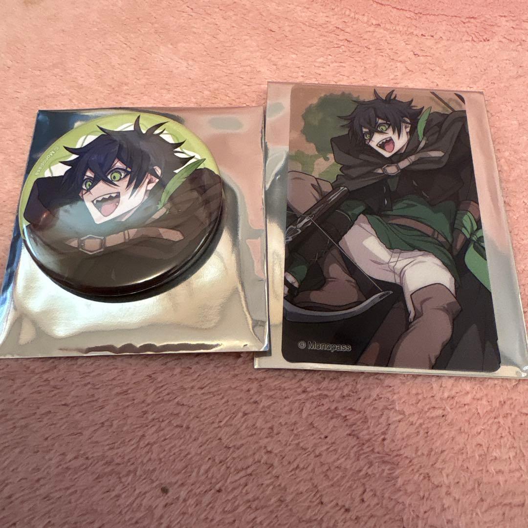 シャークん モノパス アニメイトカフェ 想い出メ森の喫茶 缶バッジ