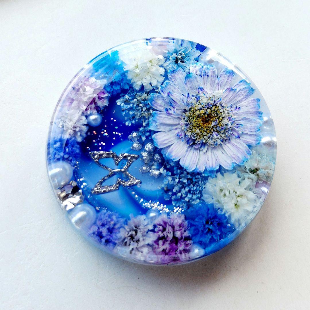 【1675】レジン　マトリカリア　ヘアゴム　ポニーフック　ブロ―チ　ハンドメイド