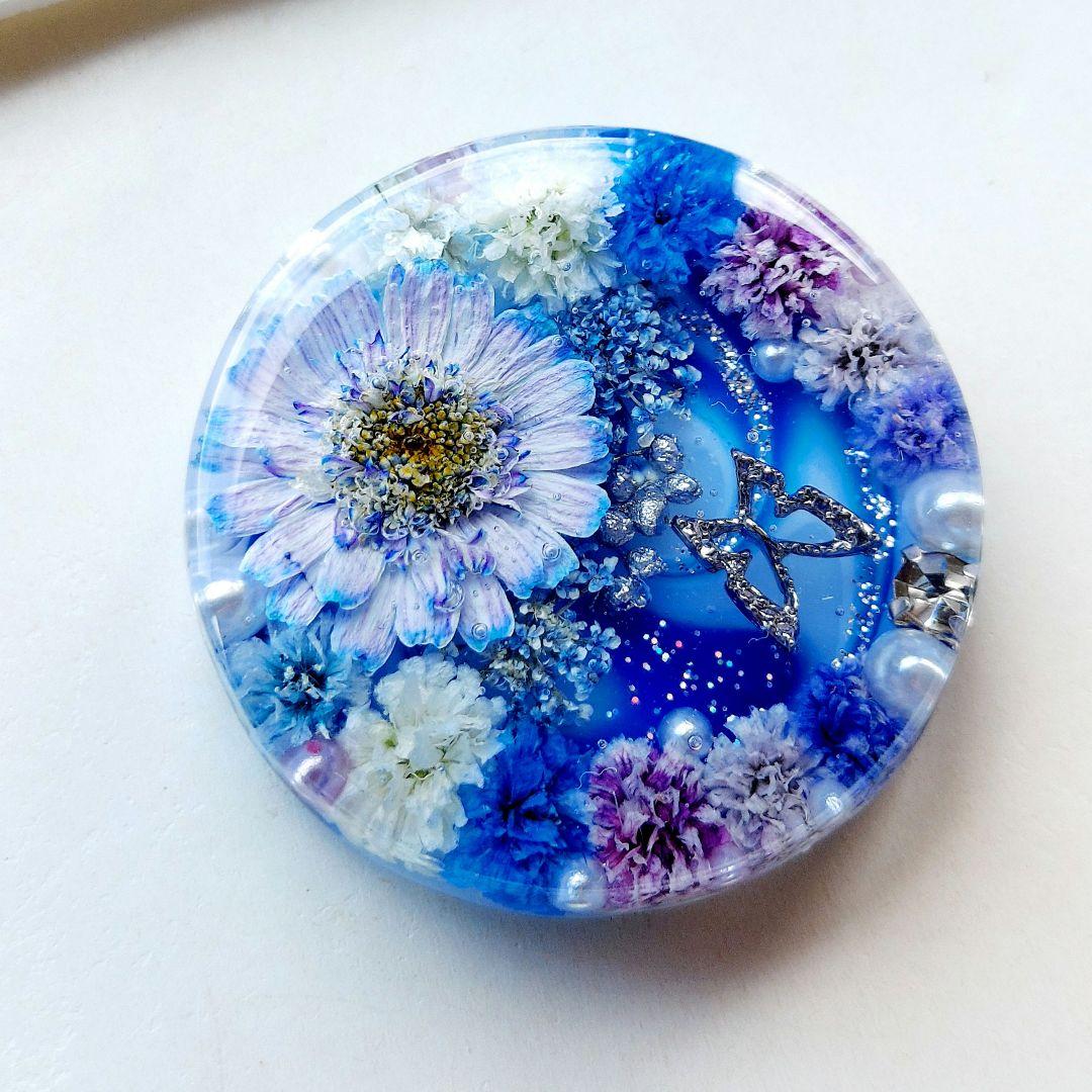 【1675】レジン　マトリカリア　ヘアゴム　ポニーフック　ブロ―チ　ハンドメイド