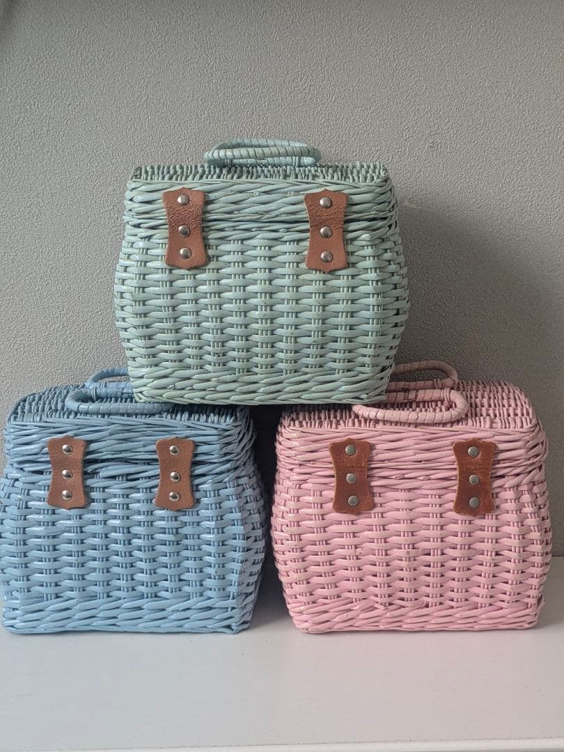 ミニバスケット 籠 昭和レトロ カゴ
