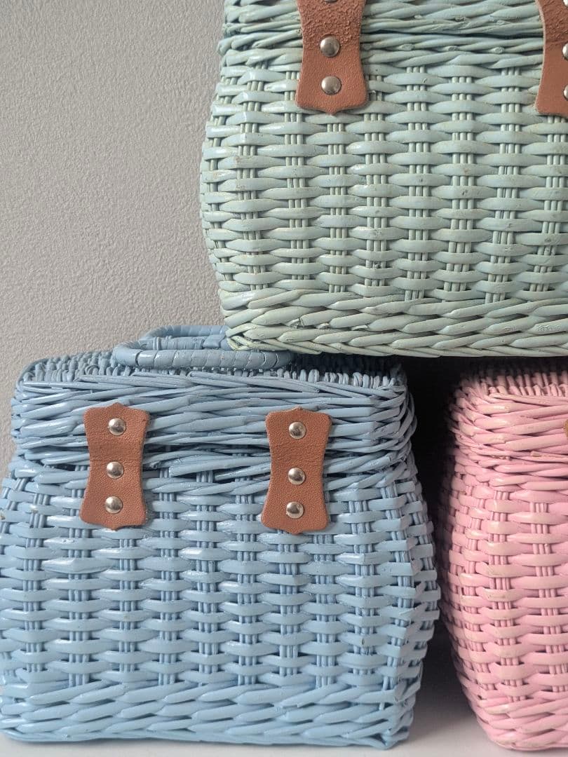 ミニバスケット 籠 昭和レトロ カゴ