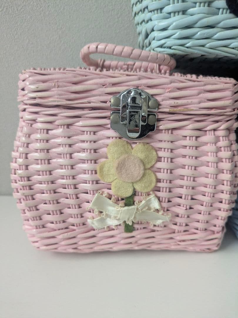 ミニバスケット 籠 昭和レトロ カゴ