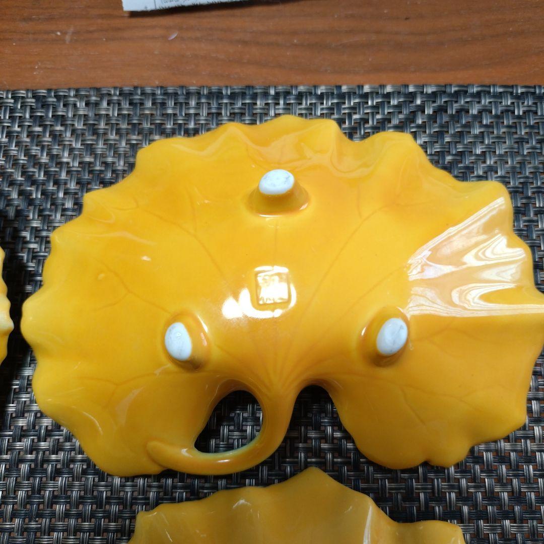 売りつくし】有田焼 つわの葉型葉向付 陶器 皿※5枚セット