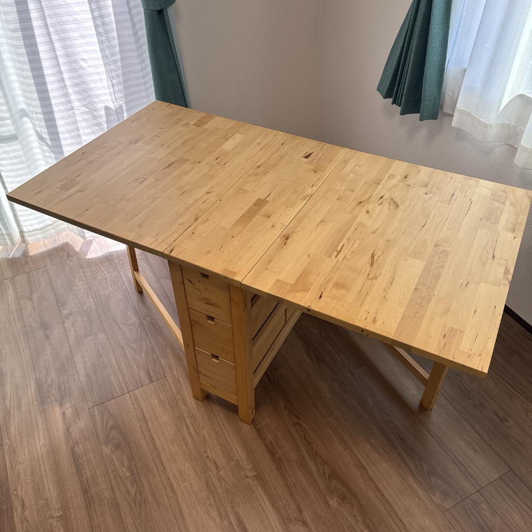 melo 様IKEA NORDEN ノールデン 折り畳み ダイニングテーブル