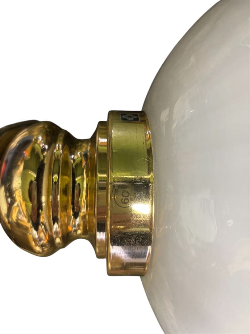 YAMAGIWA ヤマギワ ペンダントライト ガラスシェード 花柄 真鍮金具