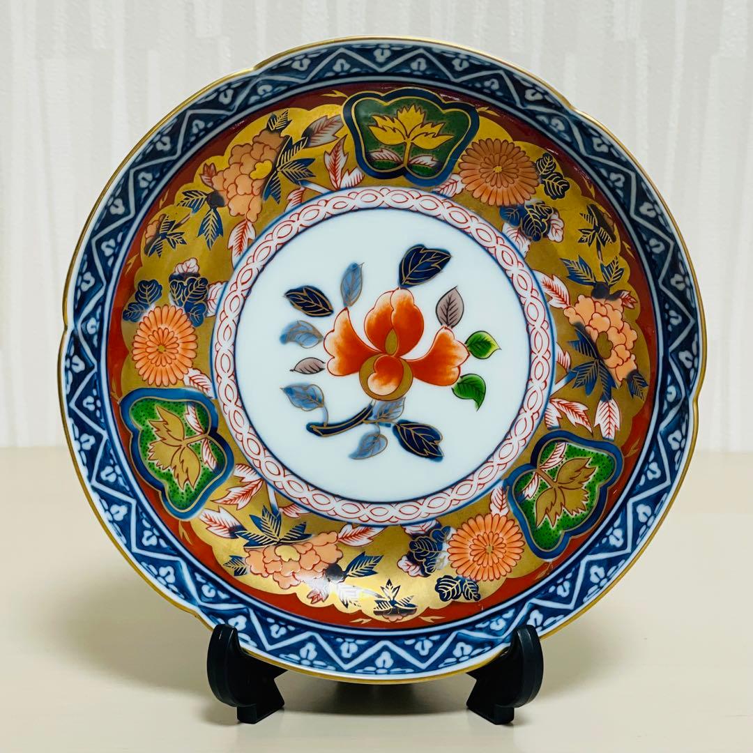 有田焼 日肥其泉 昭和年製 極錦金彩 古伊万里様式 皿 14.5cm 5枚セット