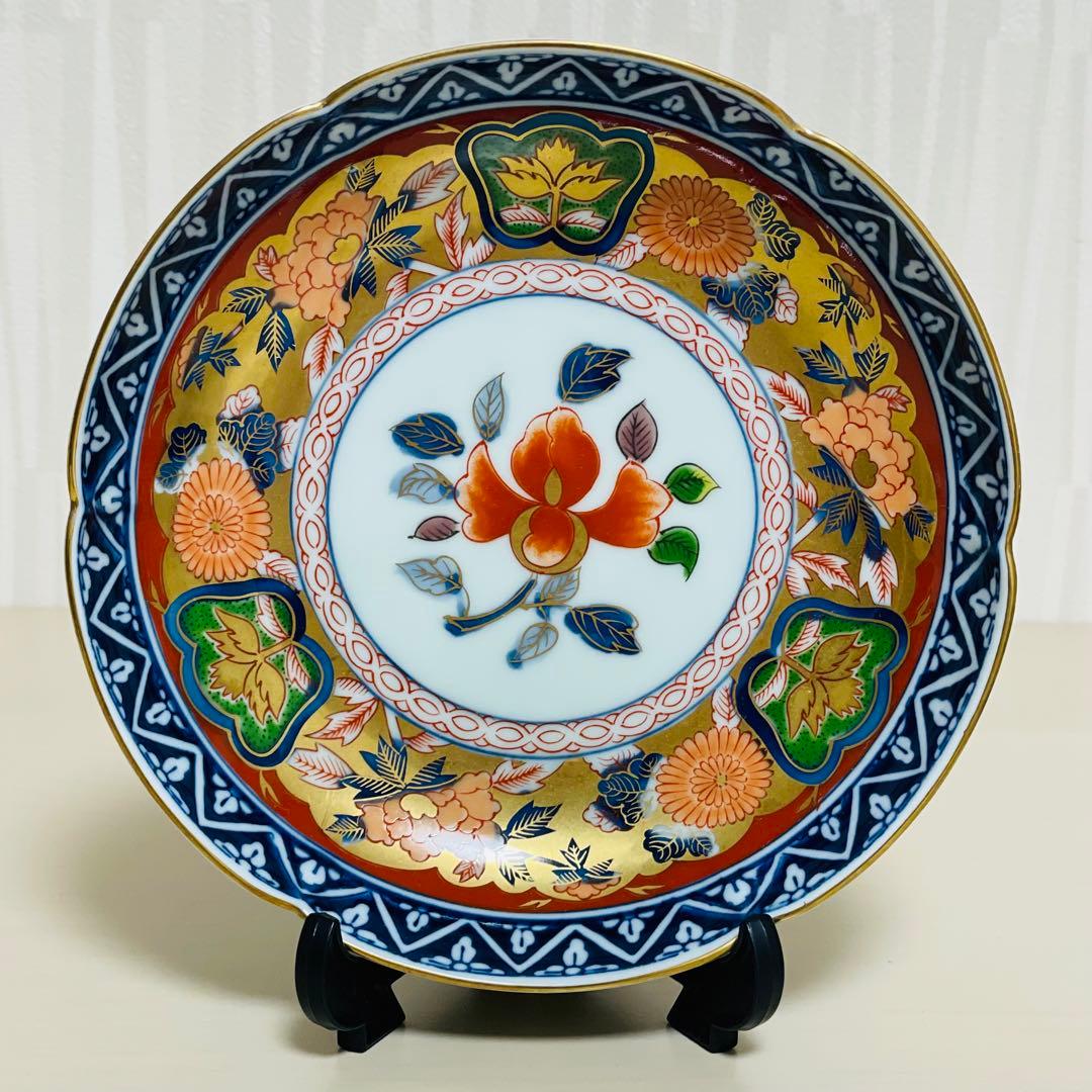 有田焼 日肥其泉 昭和年製 極錦金彩 古伊万里様式 皿 14.5cm 5枚セット