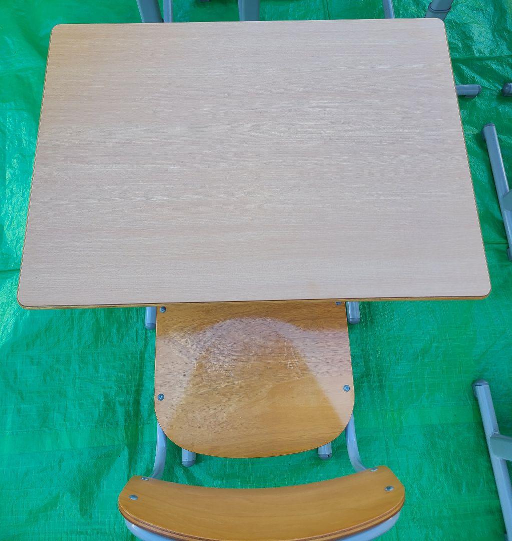 【極美品/椅子・机9セット】KOKUYO 学校机 高さ調節可能