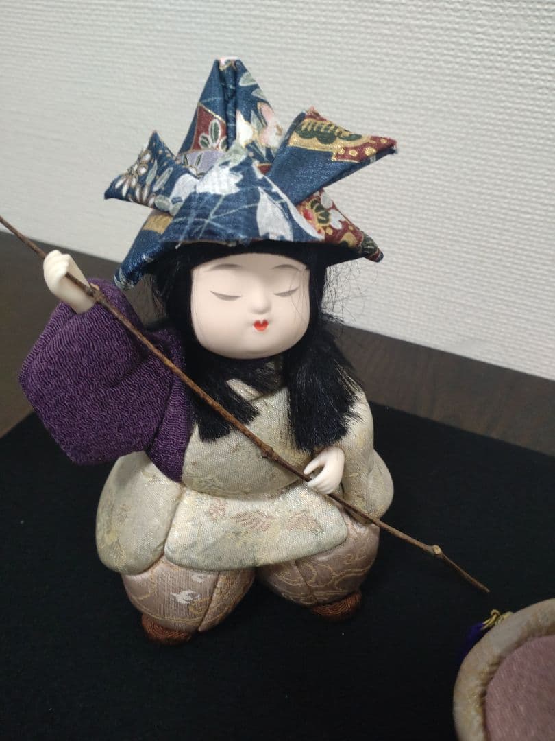 【雛蔵】木目込人形　鯉釣りA