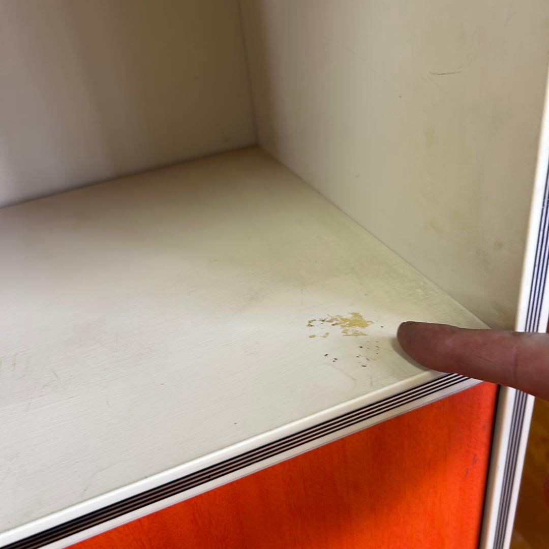 レトロポップ　棚　オレンジ