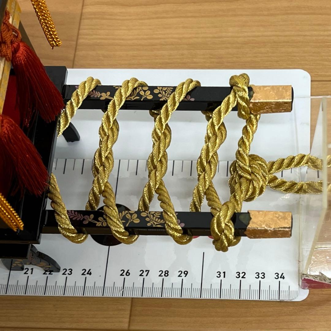 雛人形 桃の節句 御道具三点セット 菊鶴蒔絵