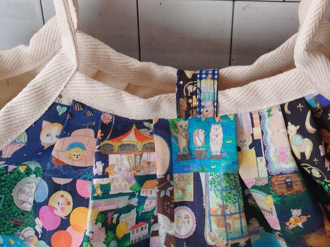 ユキエモン柄 アニバーサル パッチワーク 新作 グラニーバッグ - メルカリ