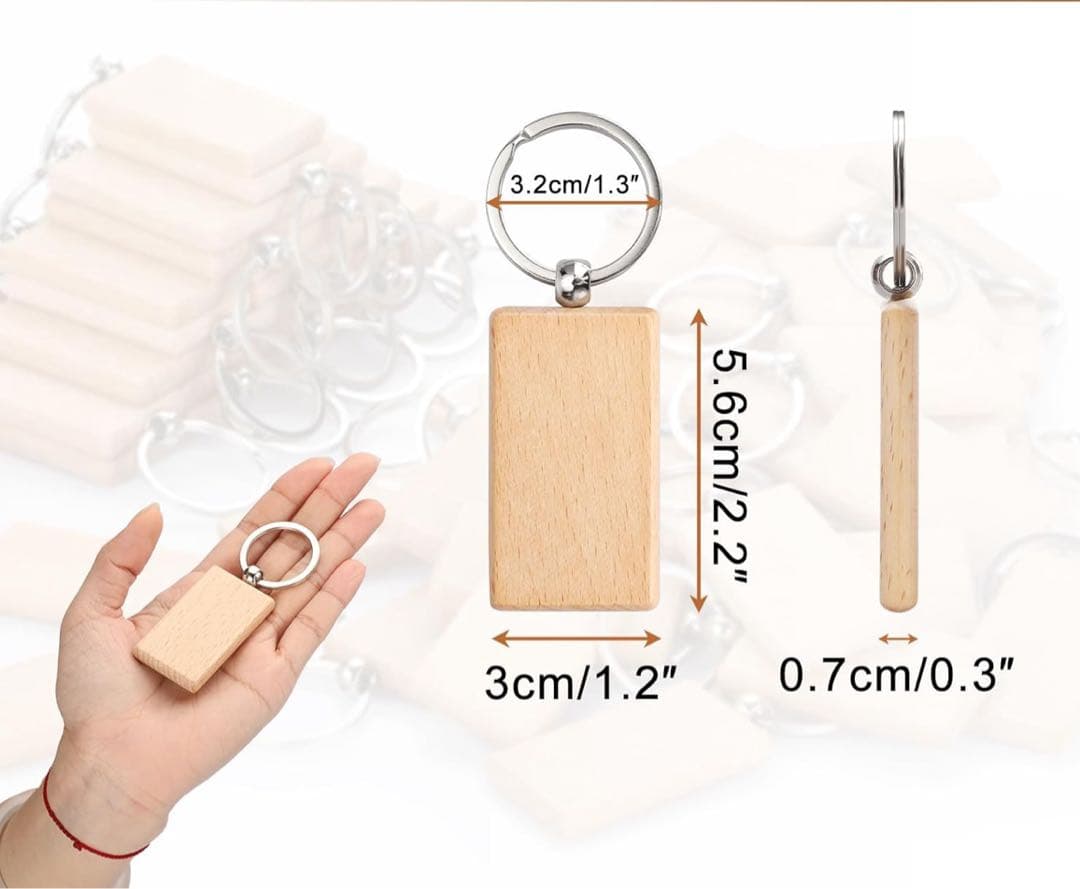 オーダーメイド 木製ネームキーホルダー　　オーダーページ　名前キーホルダー