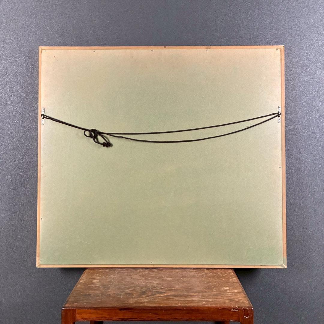 小山敬三「紅浅間」リトグラフ 直筆サイン・印章有 文化勲章受章作家