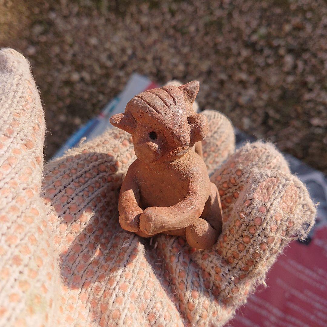 【2461】抱っこリス…備前焼