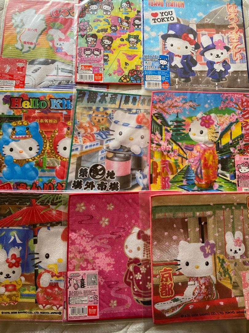 ご当地キティちゃん　タオルハンカチ　52枚