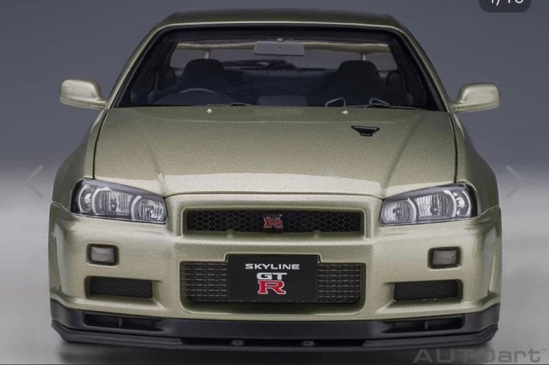 AUTOart 1/18 GT-R(R34) V-specⅡ NUR BBS ☆