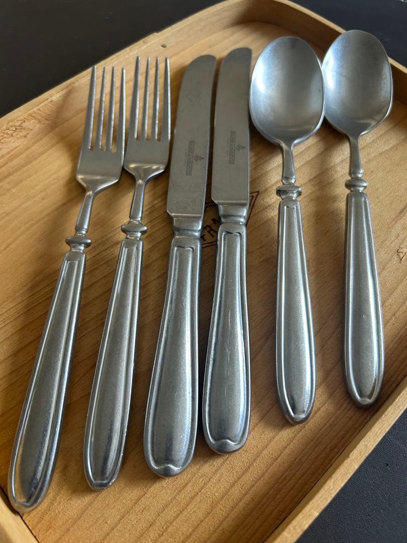 ランドハウス ヴィンテージ　テーブルスプーンフォークナイフ2セット①　カトラリー