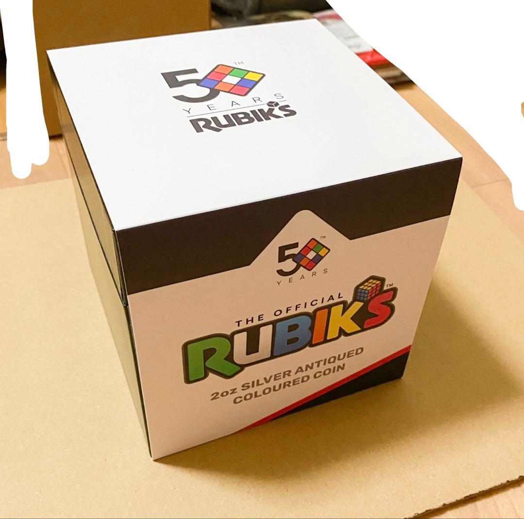 「箱付」ルービックキューブ 50周年記念 / メダル 2オンス 純銀製